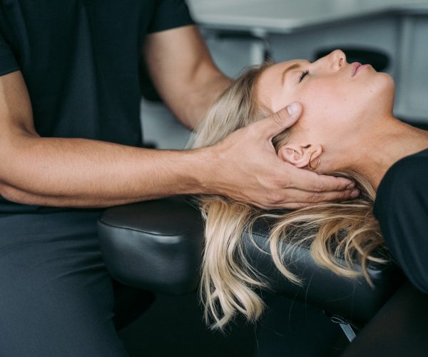 Checking the neck and spine
